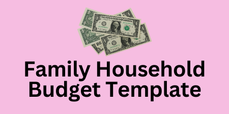 Family Household Budget Template