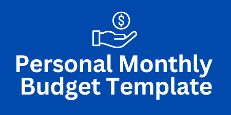 Personal Monthly Budget Template