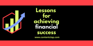 achieving financial success