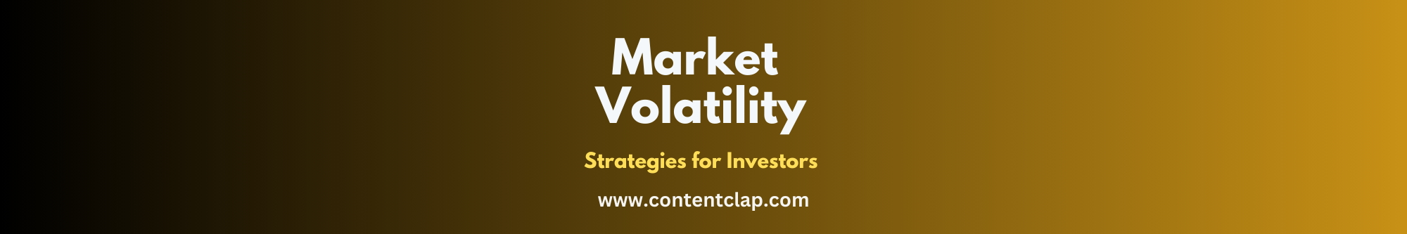 You are currently viewing Market Volatility: Strategies for Investors in Uncertain Times